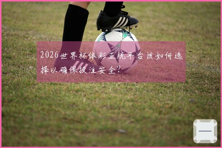 2026世界杯体彩正规平台该如何选择以确保投注安全？